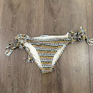 Eberjey Multicolor Striped Bikini Bottom S